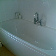 Main bathroom - also with electric shower