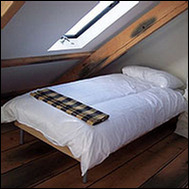 The top floor bedrooms